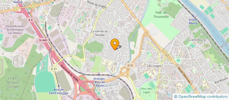 localisation de l'entreprise MADAME MAGALI BERNARD  RIS-ORANGIS