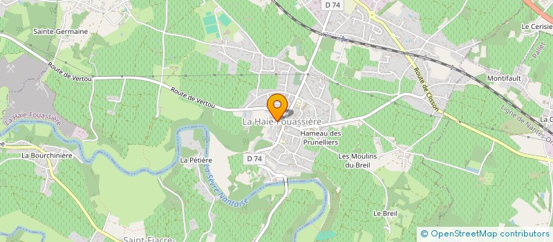 localisation de l'entreprise MADAME MAGALI BERTHELOT à LA HAIE-FOUASSIERE