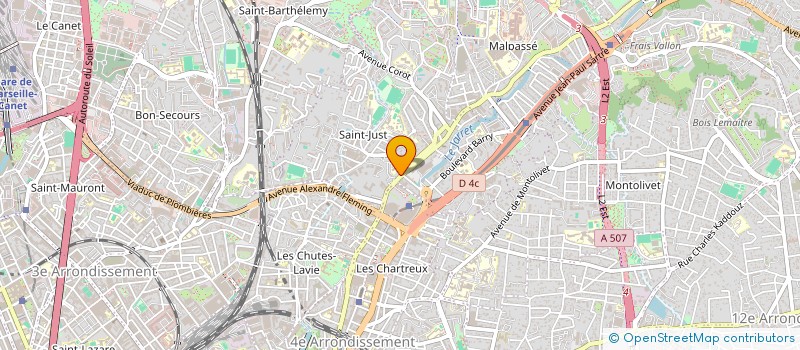 localisation de l'entreprise MADAME MAGALI BERTHON  MARSEILLE