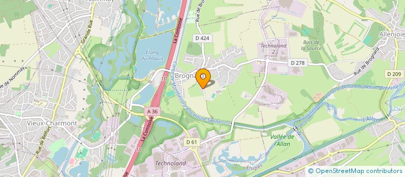 localisation de l'entreprise MADAME MAGALI BERTOCCHI à BROGNARD