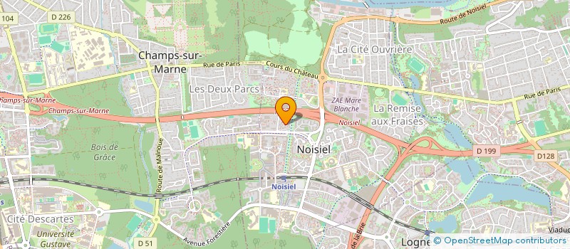 localisation de l'entreprise MADAME MAGALI BERTRAND  NOISIEL