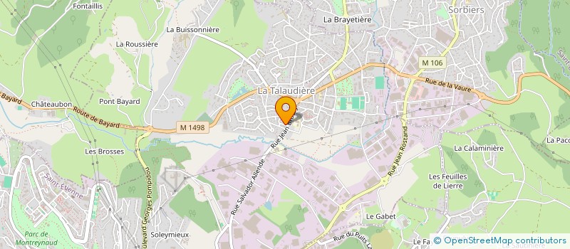 localisation de l'entreprise MADAME MAGALI BESSE  LA TALAUDIERE