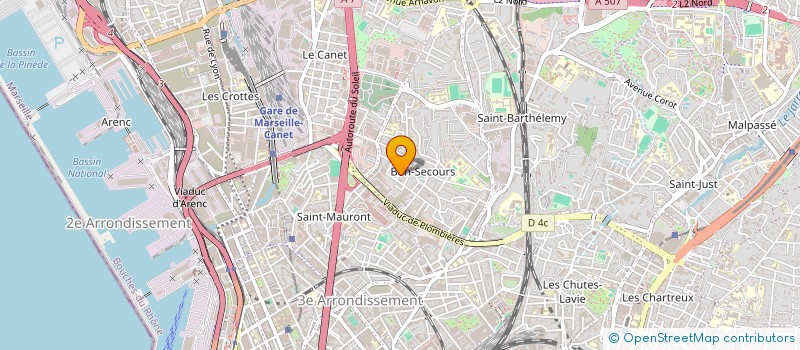 localisation de l'entreprise MADAME MAGALI BIANCO à MARSEILLE