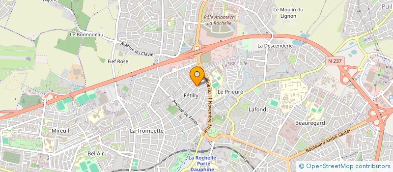 localisation de l'entreprise MADAME MAGALI BLANCHON  LA ROCHELLE