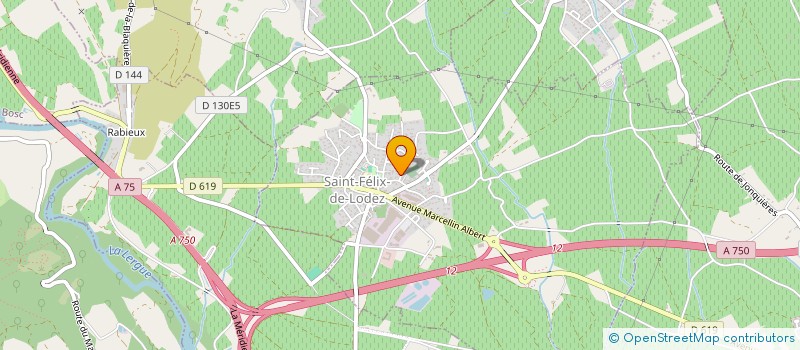 localisation de l'entreprise MADAME MAGALI BLAQUIERE à SAINT-FELIX-DE-LODEZ