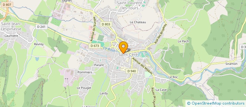 localisation de l'entreprise MADAME MAGALI BLIN  SAINT-CERE