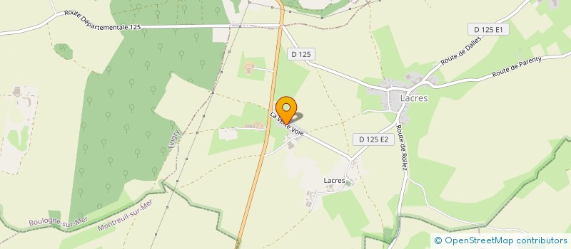 localisation de l'entreprise MADAME MAGALI BODART  LACRES