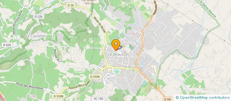 localisation de l'entreprise MADAME MAGALI BOHERA  LE BEAUSSET