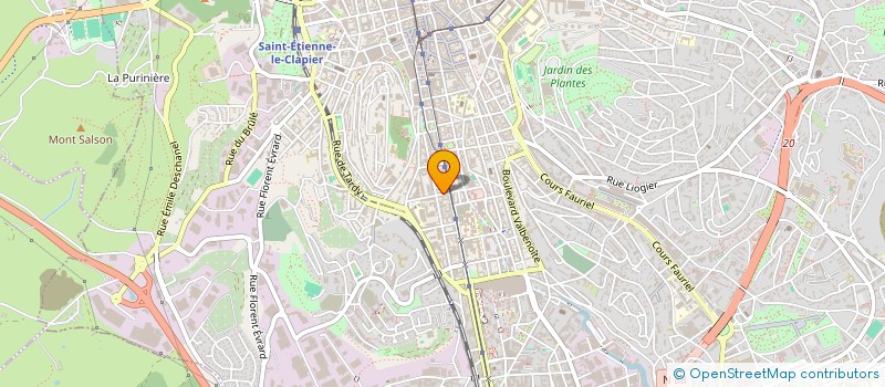 localisation de l'entreprise MADAME MAGALI BOHET  SAINT-ETIENNE