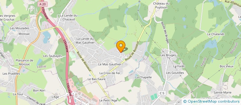localisation de l'entreprise MADAME MAGALI BOISSONNEAU à FEYTIAT