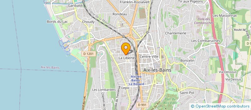 localisation de l'entreprise MADAME MAGALI BOSSARD  AIX-LES-BAINS