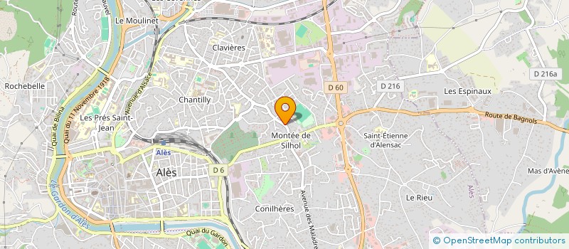 localisation de l'entreprise MADAME MAGALI BOUKLOUCHE  ALES