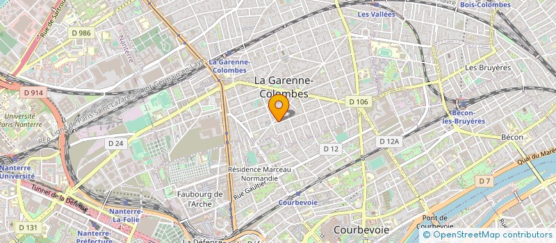 localisation de l'entreprise MADAME MAGALI BOULOGNE à LA GARENNE-COLOMBES