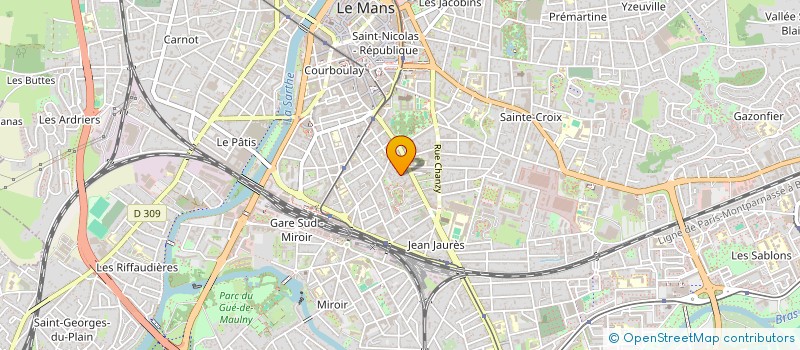 localisation de l'entreprise MADAME MAGALI BOURAGUE  LE MANS