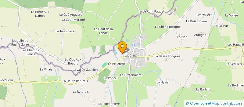 localisation de l'entreprise MADAME MAGALI BOURDET  LES PORTES DU COGLAIS