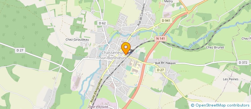 localisation de l'entreprise MADAME MAGALI BOUYER à CHASSENEUIL-SUR-BONNIEURE