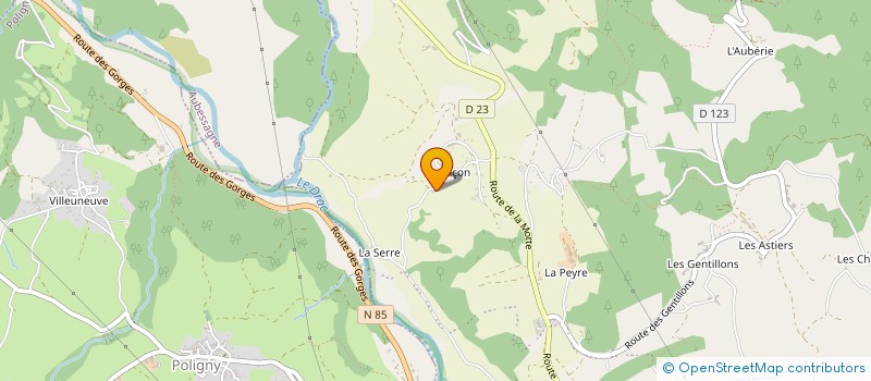 localisation de l'entreprise MADAME MAGALI BOYER  SAINT-LAURENT-DU-CROS