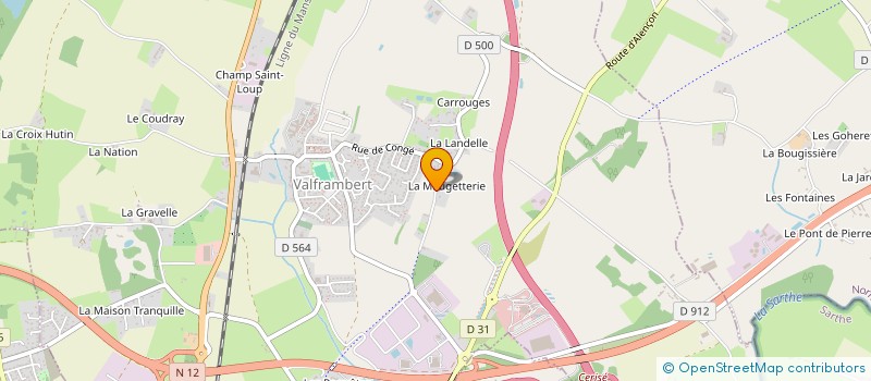 localisation de l'entreprise MADAME MAGALI BRICE à VALFRAMBERT