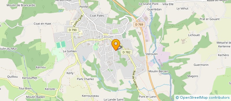 localisation de l'entreprise MADAME MAGALI BRIONNE  LE FAOUET