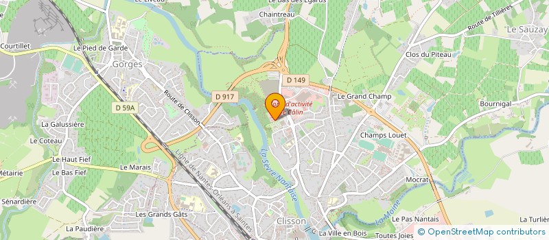 localisation de l'entreprise MADAME MAGALI BROCHARD à CLISSON