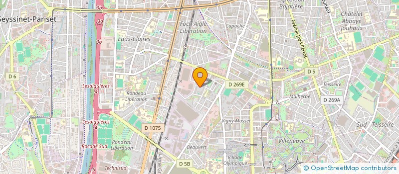 localisation de l'entreprise MADAME MAGALI BROCHIER  GRENOBLE