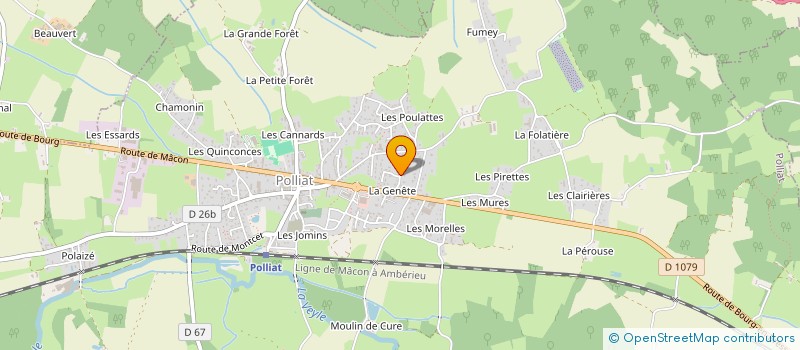 localisation de l'entreprise MADAME MAGALI BROSSAUD  POLLIAT