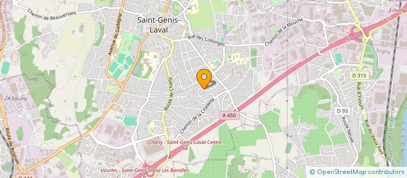 localisation de l'entreprise MADAME MAGALI BRUHAT à SAINT-GENIS-LAVAL