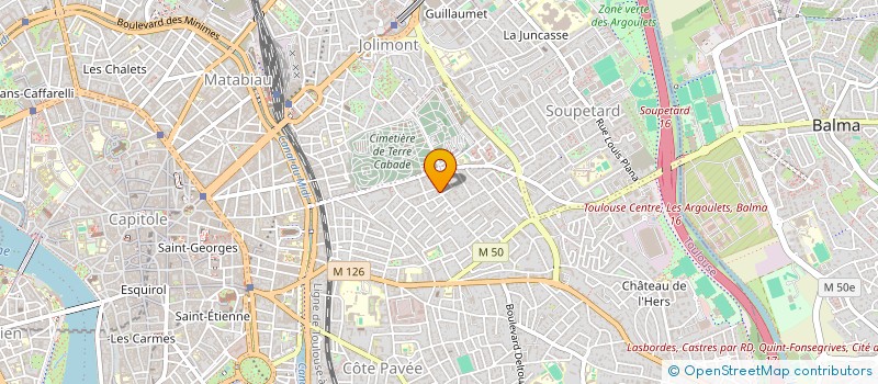 localisation de l'entreprise MADAME MAGALI BURINE  TOULOUSE