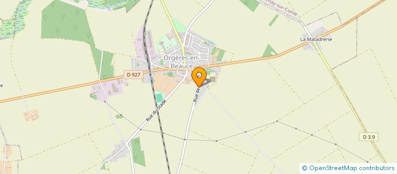 localisation de l'entreprise MADAME MAGALI CACAUD à ORGERES-EN-BEAUCE
