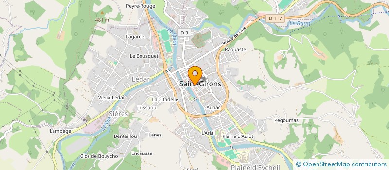 localisation de l'entreprise MADAME MAGALI CADIERGUES à SAINT-GIRONS