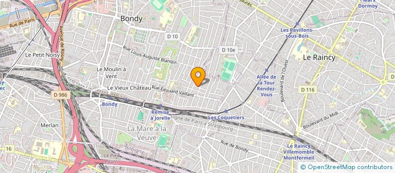 localisation de l'entreprise MADAME MAGALI CANAL  BONDY