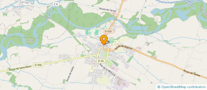 localisation de l'entreprise MADAME MAGALI CAPDEVIELLE  RISCLE