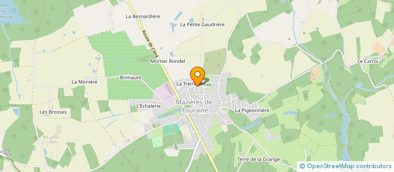 localisation de l'entreprise MADAME MAGALI CARANTIN  MAZIERES-DE-TOURAINE
