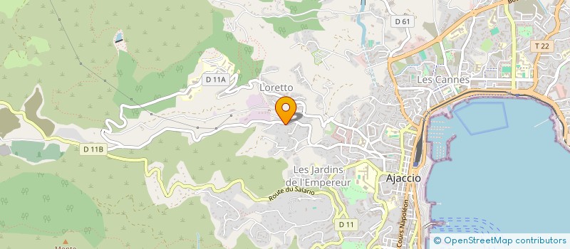 localisation de l'entreprise MADAME MAGALI CAREDDU à AJACCIO