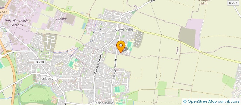 localisation de l'entreprise MADAME MAGALI CARNET  CUVERVILLE