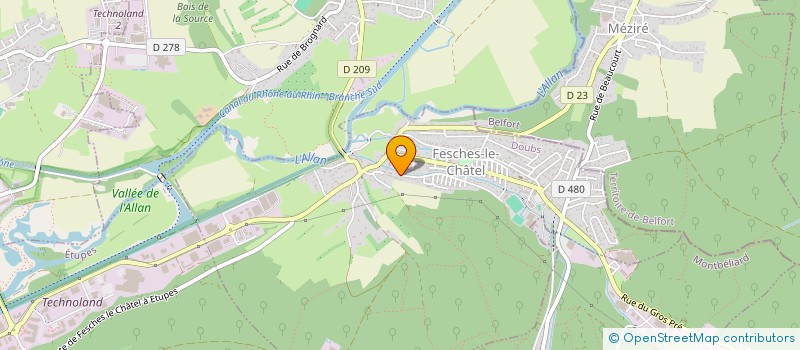 localisation de l'entreprise MADAME MAGALI CARRE ETHUIN  FESCHES-LE-CHATEL