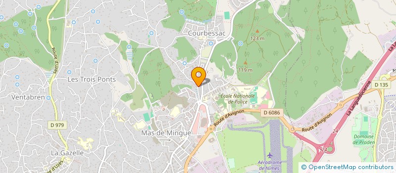 localisation de l'entreprise MADAME MAGALI CASPAR  NIMES