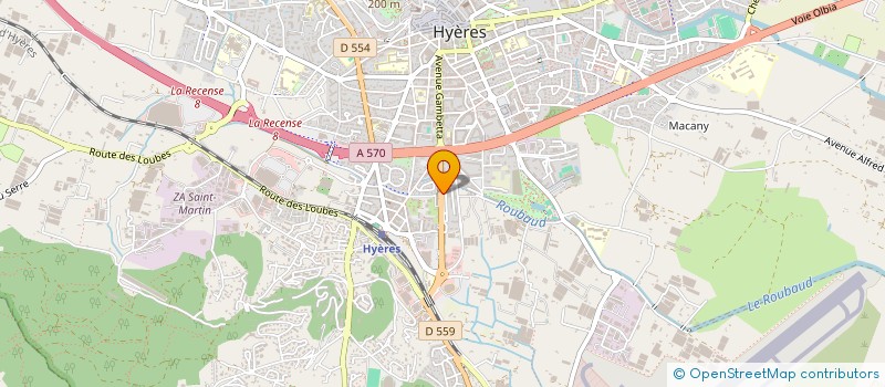 localisation de l'entreprise MADAME MAGALI CASTELIN  HYERES