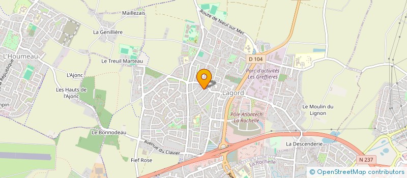 localisation de l'entreprise MADAME MAGALI CASTELLE  LAGORD