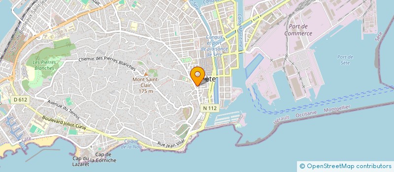 localisation de l'entreprise MADAME MAGALI CATHEBRAS  SETE