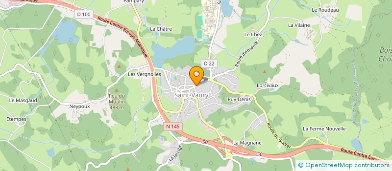 localisation de l'entreprise MADAME MAGALI CATTEAU à SAINT-VAURY