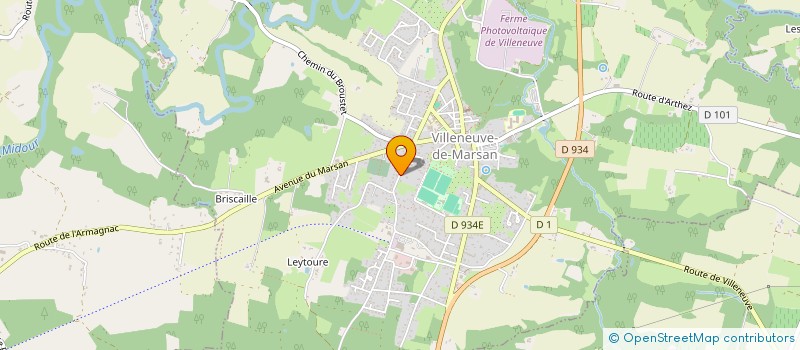 localisation de l'entreprise MADAME MAGALI CAZADE  VILLENEUVE-DE-MARSAN