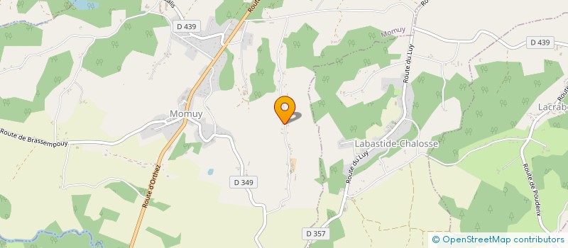 localisation de l'entreprise MADAME MAGALI CHAGUE  MOMUY