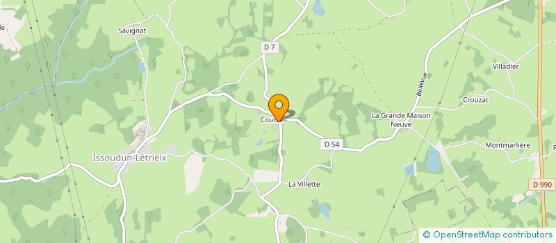 localisation de l'entreprise MADAME MAGALI CHAPELOT à ISSOUDUN-LETRIEIX