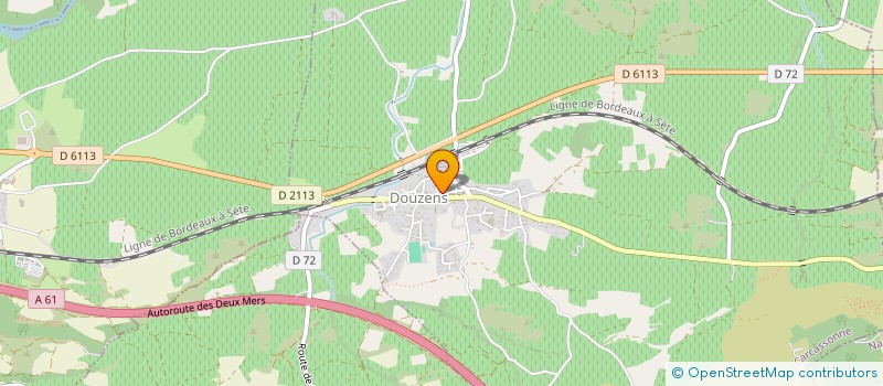 localisation de l'entreprise MADAME MAGALI CHAREYRE  DOUZENS