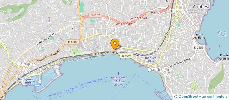 localisation de l'entreprise MADAME MAGALI CHARLIER à ANTIBES