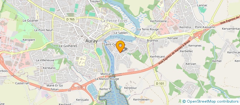 localisation de l'entreprise MADAME MAGALI CHARTIER à AURAY