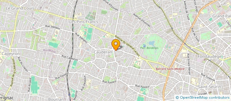 localisation de l'entreprise MADAME MAGALI CHAUDRUC à BORDEAUX