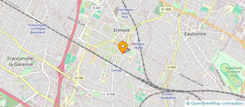 localisation de l'entreprise MADAME MAGALI CHAULANGES  ERMONT