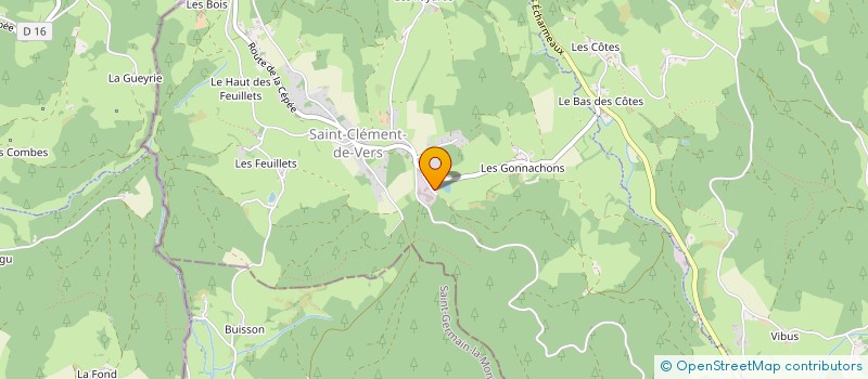 localisation de l'entreprise MADAME MAGALI CHAUSSERAY  SAINT-CLEMENT-DE-VERS